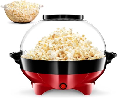 MIRA® Popcornmachine - Popcornmachine - Popcornmachine Princess - Rood - 33cm x 30cm x 12cm