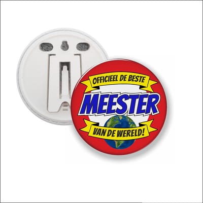Button Met Clip 58 MM - Officieel De Beste Meester Van De Wereld