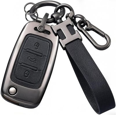 3-Button Sleutelhoes van Zinklegering voor Volkswagen Modellen - Bescherming voor Autosleutels van Passat, Golf, Polo, Jetta en Meer