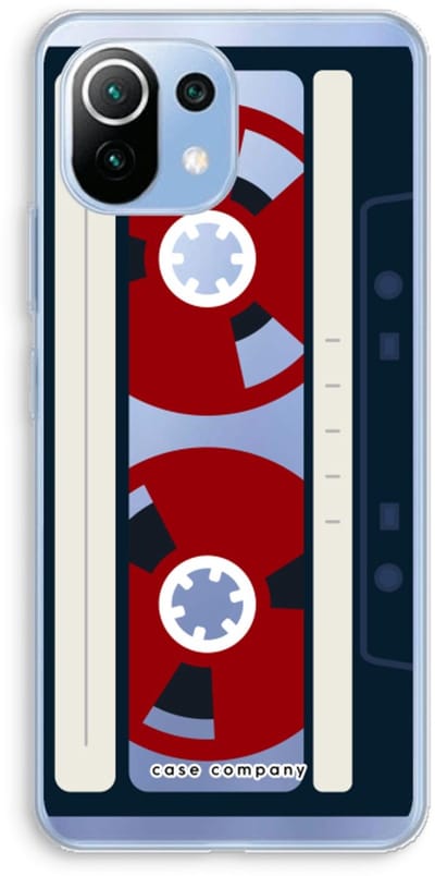 Case Company® - Hoesje geschikt voor Xiaomi Mi 11 Lite hoesje - Here's your tape - Soft Cover Telefoonhoesje - Bescherming aan alle Kanten en Schermrand