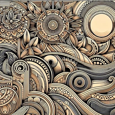 Line art relief schilderij | Lines of beauty: A sculptural masterpiece of textured artwork creation | Kunst - 80x80 centimeter op Dibond | Foto op Dibond
