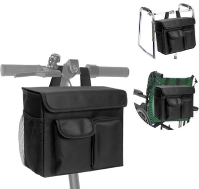 1 artikel - Elektrische scootertas - Elektrische scootermand - Scootertas - Waterdicht - Machinewasbaar - Zwart - 35*14*27,5 cm - Geschikt voor elektrische scooters, rolstoelen en rollators