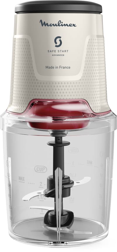 Moulinex Easy Press AT740BF1 – Hakmolen – Safe Start – 4 rvs messen – 3 functies – 500 ml