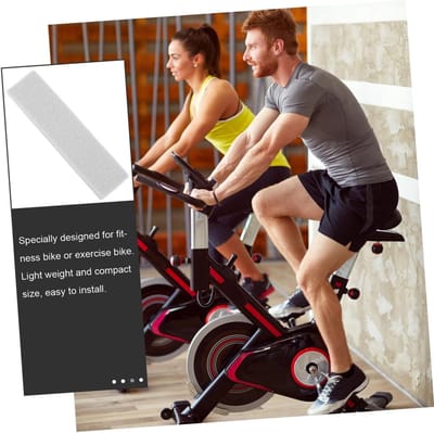 Fietsremblokken Hometrainer - Indoor Cycling Pads - Intensief Trainen - Hoge Weerstand Vilt - 12x3x1 cm - Grijs