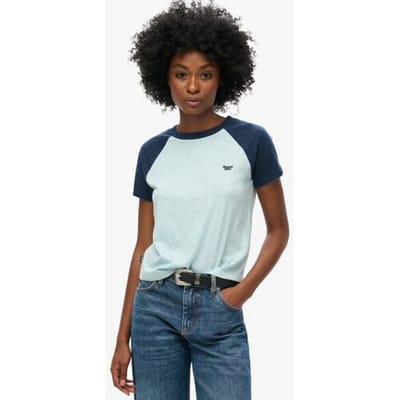 Retro logo t-shirt voor dames Superdry Essential