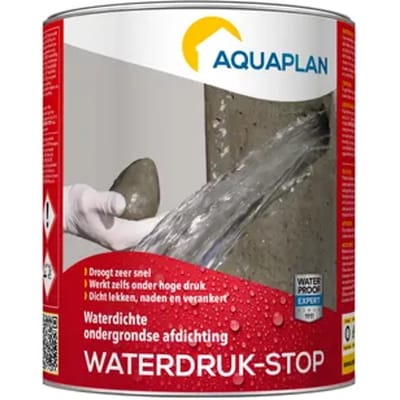 Aquaplan Waterdichtingsmiddel Waterdruk-stop Grijs 1kg
