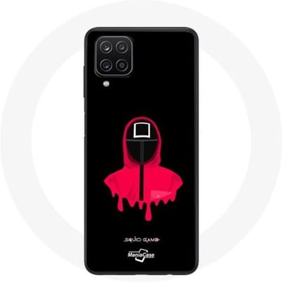 Coque Samsung Galaxy A12 Squid Game masque carré