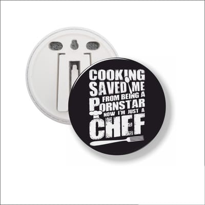Button Met Clip 58 MM - Cooking Saved Me From Being A Pornstar