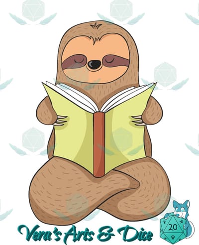Luiaard Stickers - Kalm Lezend - Sloth Sticker - Boeken - Schattige Dieren - Luiaards - Journaling - Bullet Journal - Scrapbooking - Leuke Stickers - Laptop Sticker - Telefoon Sticker - Dieren - Dier - Lief - Cute