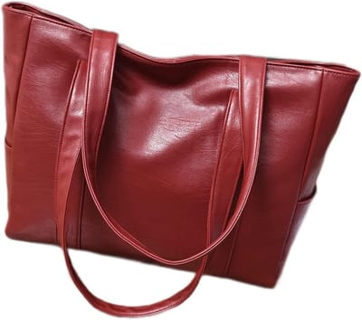 Grote Handtas - Schoudertas Dames - Dagelijks Gebruik - Ritssluiting - 2.54 cm - Effen