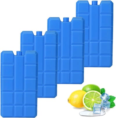 Allecto Plus - 4 stuks koelaccu's 200 ml kleine mini-koelelementen voor koelbox - Vrieselementen platte koelelementen