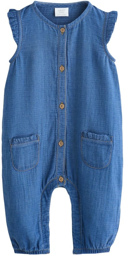 Next - Meisjes - Babyrompertje met lange pijpen - Blauw