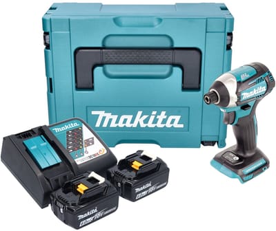 Makita DTD 154 RGJ accu slagmoersleutel 18 V 175 Nm 1/4" borstelloos + 2x oplaadbare accu 6.0 Ah + lader + Makpac
