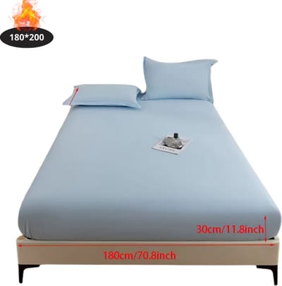 Nivard Waterdicht Hoeslaken - Beddengoed - Fitted Sheet - Bed - Hemelsblauw 180x200