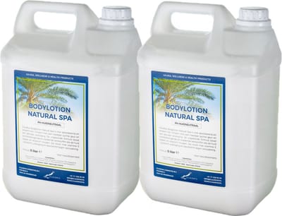 Bodylotion Natural Spa 5 Liter - set van 2 stuks - navulling - Voordeelverpakking