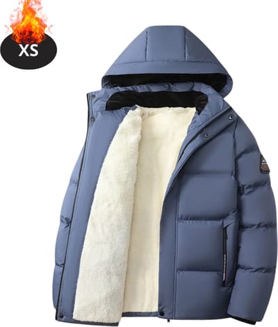 Livano Winterjas - Parka - Heren - Winter - Jas - Volwassen - Stijlvol - Blauw - XS