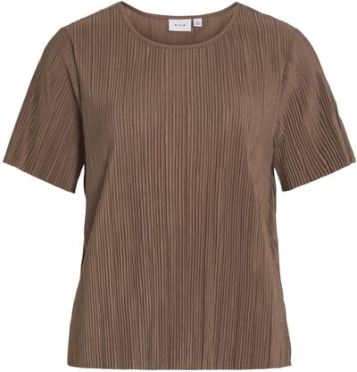VILA - VIPLISA O-NECK S/S TOP - NOOS Dames T-shirt