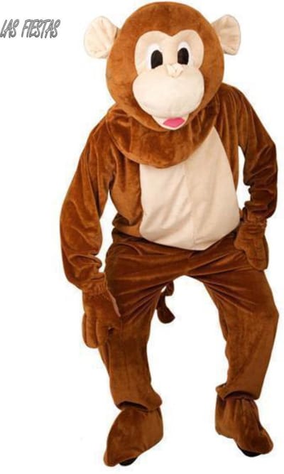 Kostuum plush mascotte aap