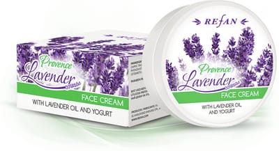 Refan natuurlijke gezicht creme met lavendel en yoghurt uit Bulgarije - kalmeer de huid - verzacht en hydrateert