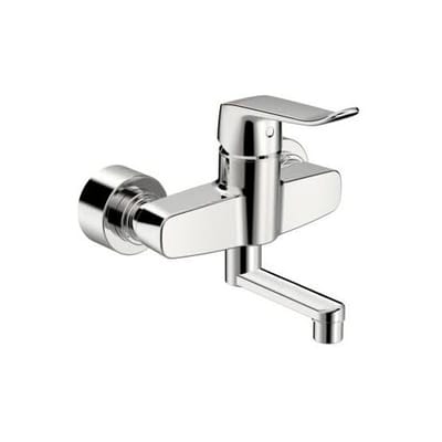 HANSACLINICA single lever basin mixer 2-hole wall mounting 01526283