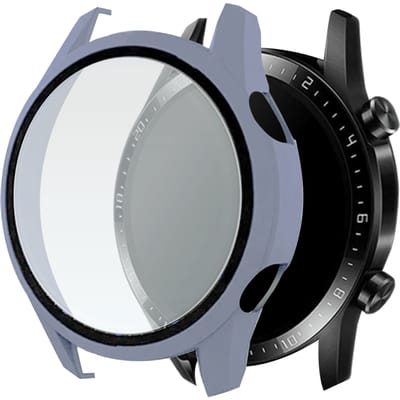 Telefoonglaasje Hoesje met Screenprotector Geschikt voor Huawei Watch GT2 - 46mm - Paars