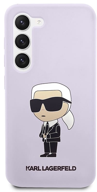 Karl Lagerfeld KLHCS23MSNIKBCU S23+ S916 hardcase purple/purple Silicone Ikonik