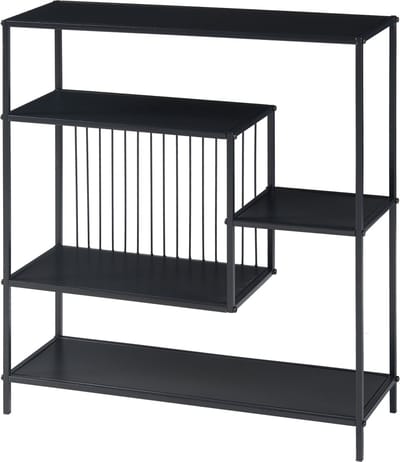 Console tafel Beesel metaal 65,5x60x20 cm zwart [en.casa]