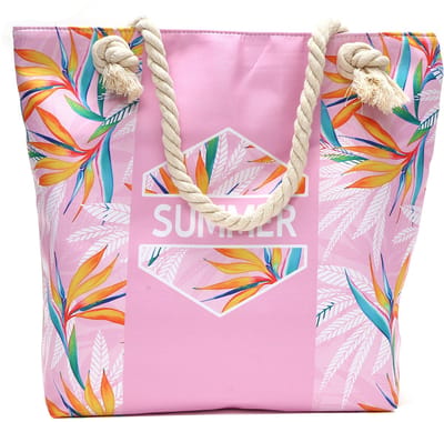 Ultiluxe® Strandtas voor Dames - Schoudertas - Shopper Tas - Zomertas - 45 x 35 cm - Tas - Damestas - Groot - Roze