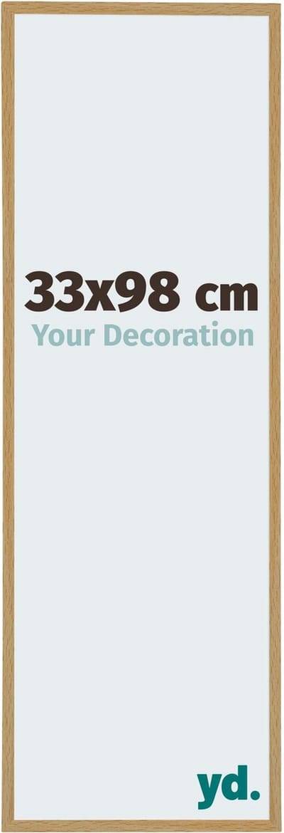 Your Decoration - Fotolijst 33x98 cm - Kunststof - Beuken Licht - Evry