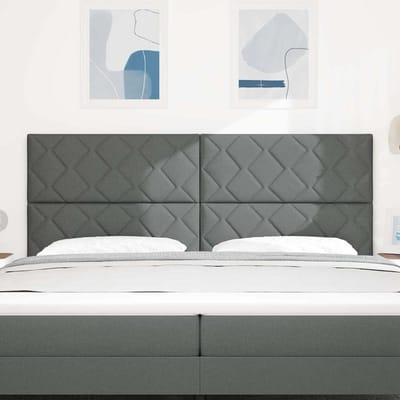 vidaXL - Hoofdbord - Grijs - 200 - cm - Stof