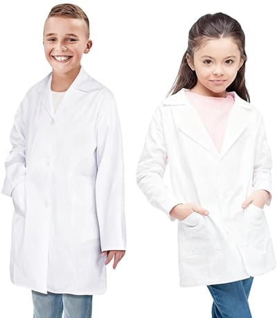 Dailygoods- Doktersjas Uniseks - Katoen/Polyester - Ademend - Lange Mouwen - 1 Borstzak/2 Heupzakken - XL - Laboratoriumjas