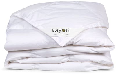 Kayori Anori Zomerdekbed Dons - 140x220 - Gerecycled Ganzendons - Luchtig & Isolerend - Katoenen Tijk