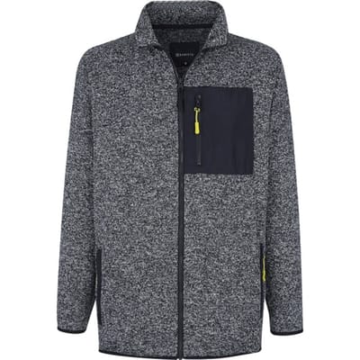 Babista herren Gebreid Fleece Vest - 48 - grijs - Plus Size