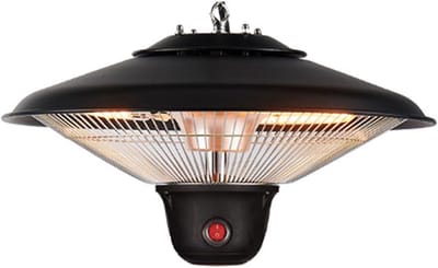 Infrarood Terrasverwarmer - Elektrische Heater - Buitenruimte Verwarmen - Instelbare Kettingophanging - 1500W