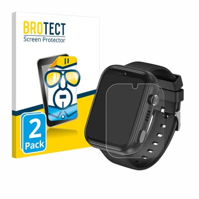 BROTECT - Screenprotector voor Okyuk 4G Kids Smartwatch T45 - Folie Beschermfolie transparant 2 Stuks