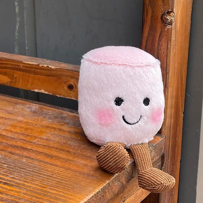 2 Stijlen Pluche Katoen Kat Snoep Tweekleurig Schattig Zacht Tweekleurig Sleutelhanger Tas Hanger Pluche Tas En Auto Decoratie Verjaardagscadeau white