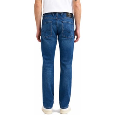 Replay Heren Jeans Broeken GROVER regular/straight Fit Blauw 38W / 32L Volwassenen