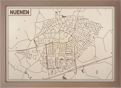 Decoratief Beeld - Houten Van Nuenen - Hout - Bekroned - Bruin - 21 X 30 Cm