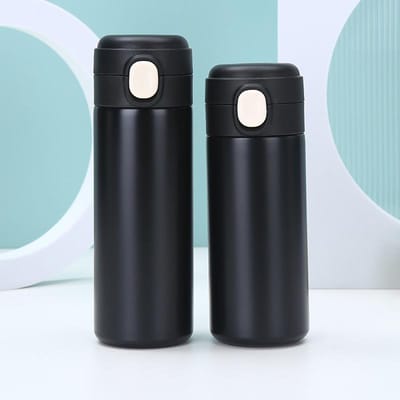 Nouvelle tasse à pois en acier inoxydable à la mode, mini tasse à saut droit portable, tasse thermos compacte à double vide 320ml