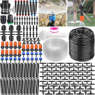 Irrigatiesysteem 265 Stuks - Micro Automatische Druppelirrigatiekit voor Tuin en Landbouw