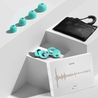 Oordoppen Ruisonderdrukking - Gehoorbescherming Siliconen - Rustige Slaap - 27dB Geluidsreductie - 4 Maten - Lichtgroen