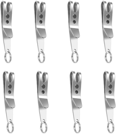 Dailygoody - Suspension Clip - Multifunctioneel - Zilver - Sleutelriem Houder - Handige Ophangtool - Voor Outdoor Gebruik