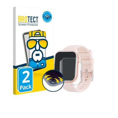 BROTECT - Screenprotector voor Hwagol G20 1.85" - Folie Beschermfolie transparant volledig dekking - 2 Stuks