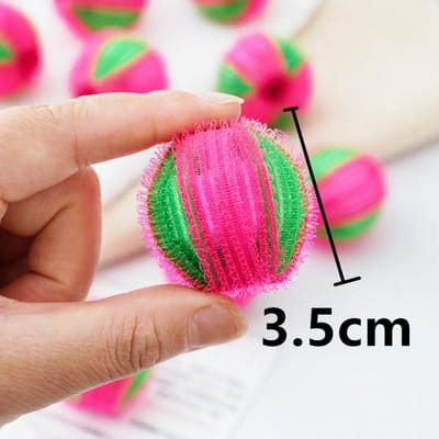 Boule de laine réutilisable pour enlever les poils de chat, autocollant, attrape-peluches en nylon, boule à linge, boules collantes pour poils d'animaux, filtre pour machine à laver 2PCS pink