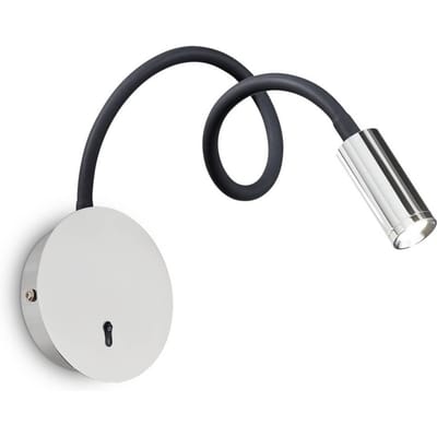 Ideal Lux LED wandlamp Focus 2, chroomkleurig, 55 cm, flexibele arm
