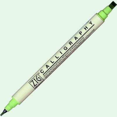Zig Calligraphy Dual Tip 2mm & 5mm - Sagebrush
