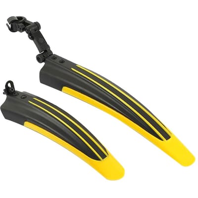 Verstelbare Road Mountainbike Fietsband Voor/Achter Spatborden Spatbord Spatborden Set geel
