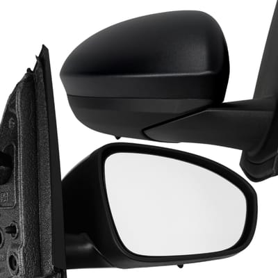 BILMAX Rechter Buitenspiegel Vervanging voor Dacia Sandero III | Logan III | Jogger 2021–2025, Handmatig Verstelbaar (Interne Joystick), Handmatig Inklapbaar, Met Temperatuursensor, Niet Verwarmd, Zwart, 2-Pins (Passagierszijde)