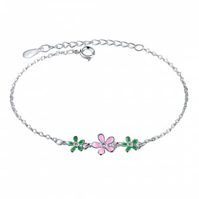 Zilver Enkelkettinkje- Lotte-15 cm - Charme Bijoux- Charme Bijoux