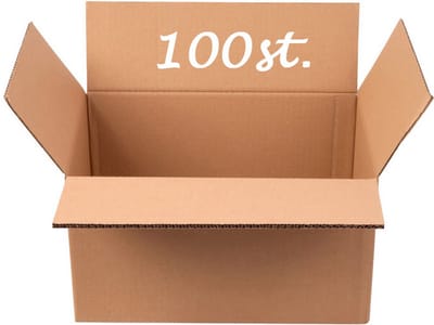 Verzenddoos 100 stuks GROOT Karton 600 x 400 x 250 mm Kartonnen Verzenddozen dubbele Golf Bruin Doos 60 x 40 x 25 cm – opbergdoos – STEVIG 5-laags karton 660g/m2